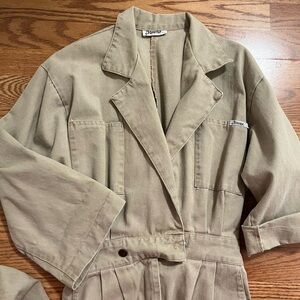 Khaki 80s Jumpsuit